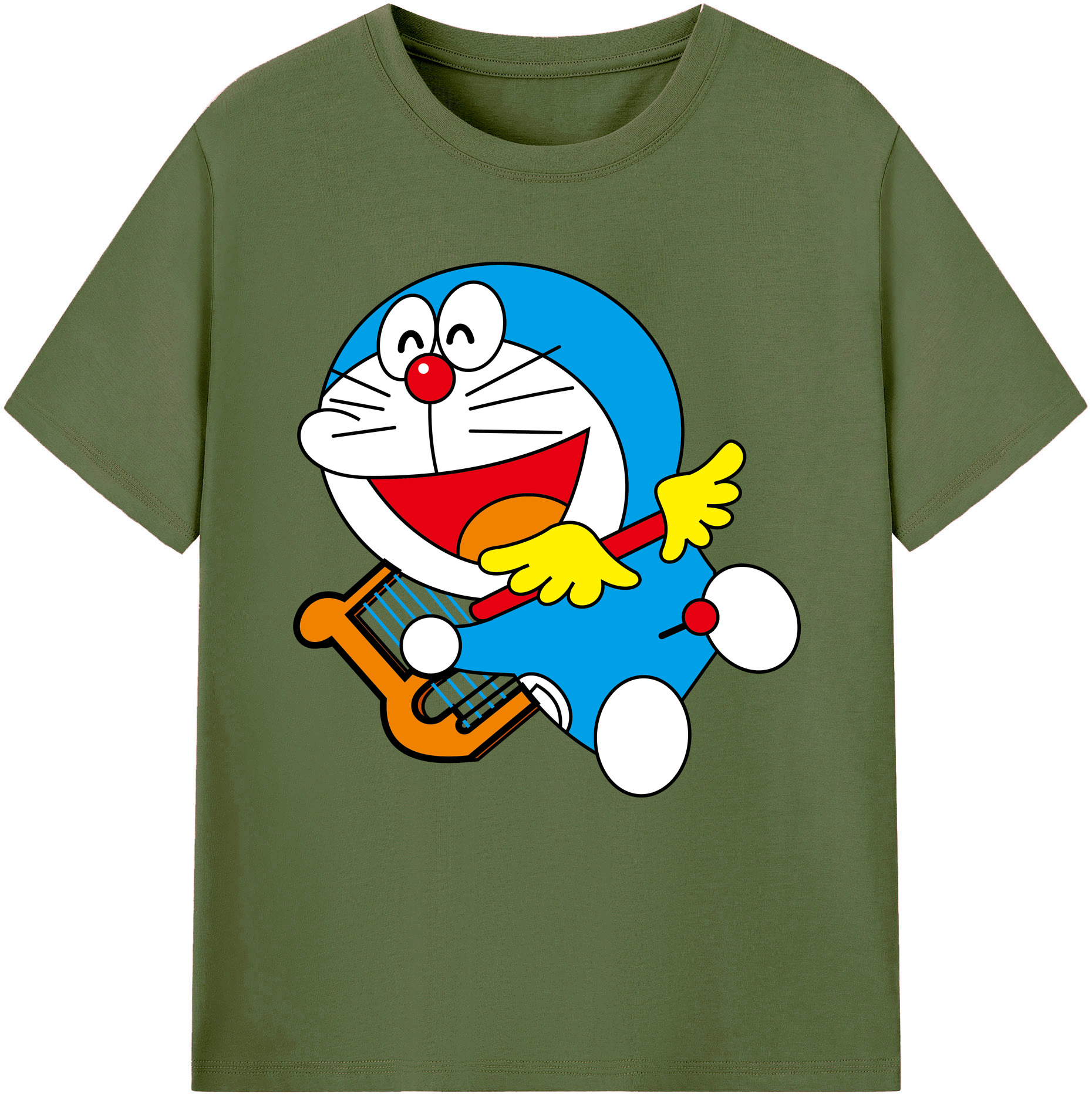（画像用） ドラえもん Doraemon 綿100％半袖Tシャツ（フロントプリント）